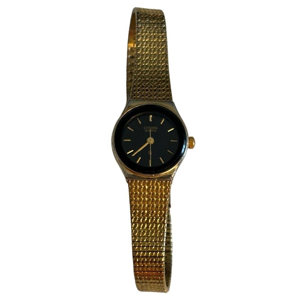 CITIZEN QQ 5930-R02467 RYO Gold Tone Quartz Analog Ladies Watch New Battery